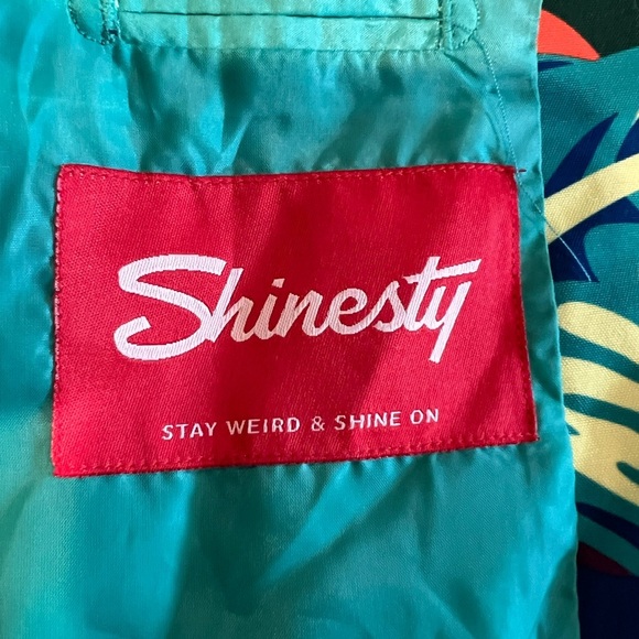 Shinesty Vibrant Tropical Blazer, size 36, Hawaiian, beach, summer, gaudy, EUC - Picture 6 of 10